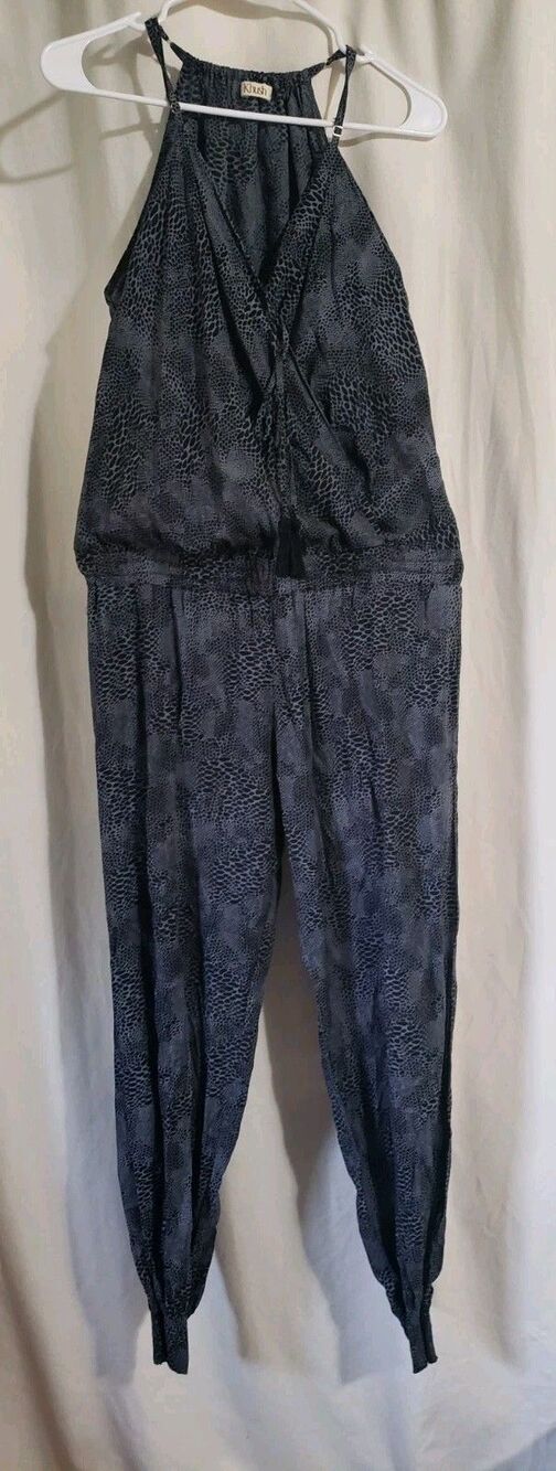Khush Women's XS Jumpsuit Bohemian Snake Print Relaxed Fit Joggers